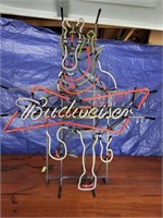 NEON 'BUDWEISER CLYDESDALE' SIGN
