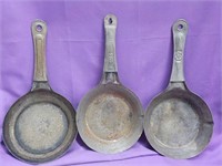 3 Cold Handle Frying Pans