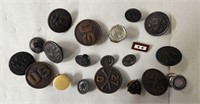 Vintage Army Buttons etc