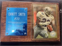 Emmitt Smith Card and Plaque Rookie