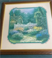 Framed English Cottage Print