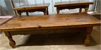 3 Piece Solid Wood Coffee & End Tables