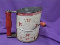 Red Painted Sifter