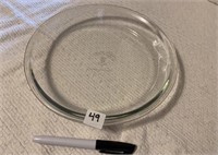 ANCHOR GLASS PIE PLATE