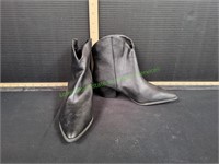 Qupid Black Ankle Boots, Size 8