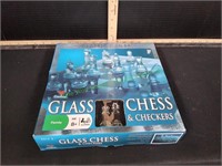 Glass Chess & Checkers Game