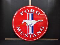 23.5" Ford Mustang Metal Wall Art