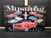 16"X10" Ford Mustang Metal Wall Art