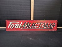 22"X4.5" Ford Mustang Metal Wall Art