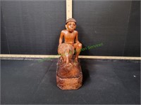 9" Tribal Wood Carving Figure