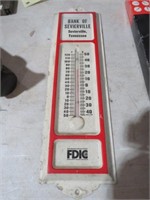 TIN BANK OF SEVIERVILLE THERMOMETER