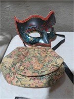 GREAT MASK & TAPESTRY PURSE