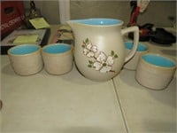 OLD PIGEON FORGE POTTERY JUICE SET