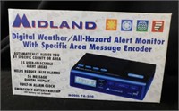 New Midland digital weather monitor radio in box -