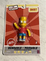 Vintage The Simpsons Bart Bendable Figure