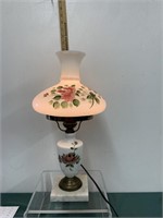 GWTW Marble Base Table Lamp Victorian Era Vintage