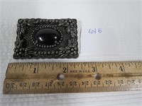 2 in vintage black stone broach