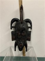Senufo Carved Wooden Face Mask (Kpelie)