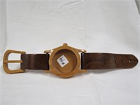 Large wood watch shaped display
