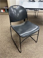17 - Black Plastic Chairs