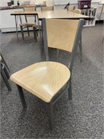 14 - Wood Backed Chairs - Good Shape!