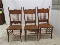 Antique Oak chairs