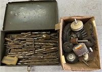 Lot of Drill Bits & Wheel Brushes