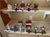 Lot of Christmas Stocking Holders