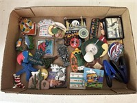 Box Lot of Souvenir Fridge Magnets