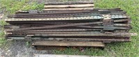 Lot of 75 Used Metal Fence T Posts B