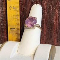 Antique 14K Gold ring with Amethyst, just gorgeous