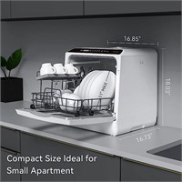 Hermitlux Countertop Dishwasher 5 Programs
