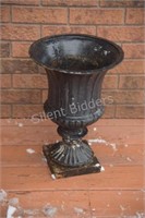 Late Additon: Cast Iron Painted Plant Container