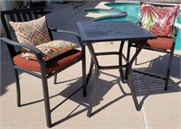 D - PATIO TABLE & 2 CHAIRS (Y10)