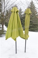 Late Addition: 2-8 Ft Canvas Green Umbrella Stands