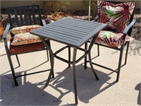 D - PATIO TABLE W/ 2 CHAIRS (Y12)