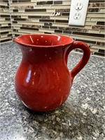 Small Red Pottery Pitcher Creamer from Italy