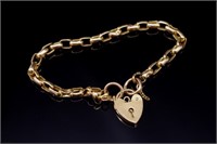 9ct Yellow gold bracelet