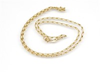 18ct Yellow gold chain necklace