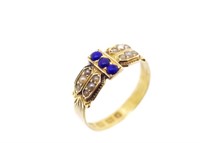 Victorian 18ct yellow gold ring