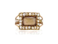 George III yellow gold mourning ring