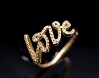 Tiffany & Co diamond & 18ct rose gold ring