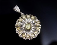 Retro Australian silver "star burst" pendant