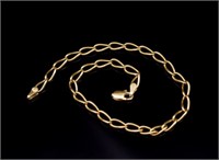 9ct Yellow gold chain bracelet
