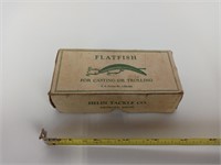 Vintage Helin Wooden Flatfish Lure