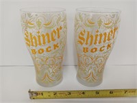 Shiner Bock Beer Glasses