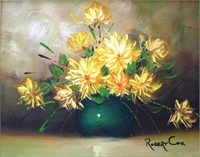 Robert Cox (1934 - 2001) Yellow Flowers