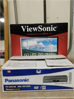 Panasonic DVD/VCR Deck And View Sonic 22" TV
