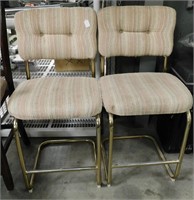 Pair Of Upholstered Bar Stools
