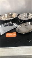 Silver Plate Tray Lot